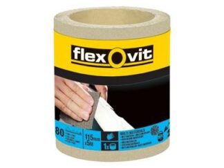 Flexovit General Purpose Sanding Roll 115mm x 5m Fine 180G (3157625530522) FLV26413