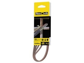 Flexovit Powerfile Sanding Belt 454mm x 13mm Fine 120g (Pack 4) (3157625530683) FLV26460