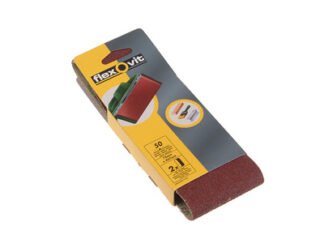 Flexovit Cloth Sanding Belt 457 x 75mm Medium 80G (Pack 2) (3157625530713) FLV26463