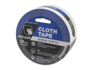 Flexovit Bear General Purpose Cloth Tape 50mm x 15m White (8719362110730) FLV300523