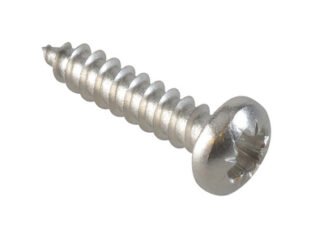 Forgefix Self-Tapping Screw Pozi Compatible Pan A2 SS 5/8in x 6 ForgePack 50 (5028485184935) FOR184935
