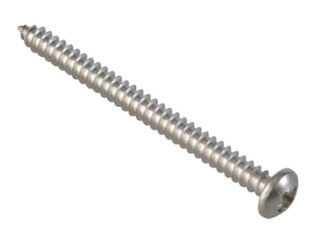 Forgefix Self-Tapping Screw Pozi Compatible Pan A2 SS 2in x 8 ForgePack 12 (5028485185208) FOR185208