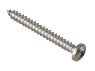 Forgefix Self-Tapping Screw Pozi Compatible Pan A2 SS 1in x 4 ForgePack 40 (5028485185680) FOR185680
