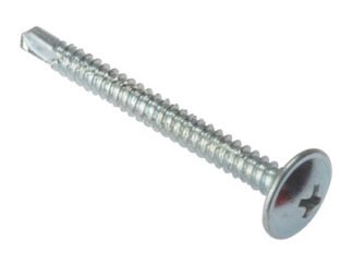 Forgefix Baypole Self-Drill Screw Phillips Wafer Head ZP 4.8 x 80mm Box 100 (5028485098089) FORBS4880Z