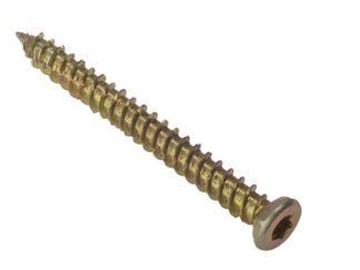 Forgefix Concrete Frame Screw TORX® Compatible High-Low Thread ZYP 7.5 x 92mm Bag 10 (5028485045564) FORCFS92G