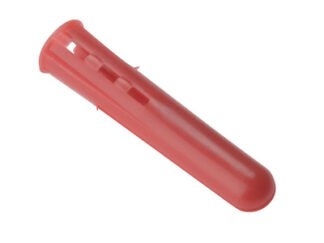 Forgefix Plastic Wall Plugs Red No.6-8 Box 1000 (5028485500087) FOREXP3