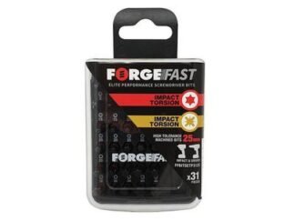 Forgefix ForgeFast PZ/TX Compatible Impact Bit Set, 31 Piece (5028485219583) FORFFBSPZT31