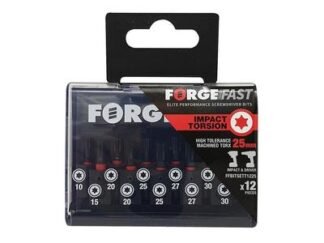 Forgefix ForgeFast TORX® Compatible Impact Bit Set, 12 Piece (5028485219590) FORFFBST12