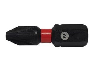Forgefix ForgeFast Pozidriv Compatible Impact Bit PZ3 x 25mm (Card 2) (5028485218418) FORFFPZ325