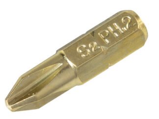 Forgefix Phillips Compatible Bit PH2 x 25mm (Pack 10) (5028485155454) FORFM10PH2
