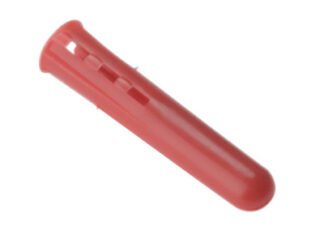 Forgefix Expansion Wall Plugs Plastic Red 6-8 ForgePack 50 (5028485187622) FORFPEXP3