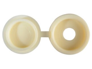 Forgefix Hinged Cover Caps Cream No.6-8 Forge Pack 20 (5028485168119) FORFPHCC3