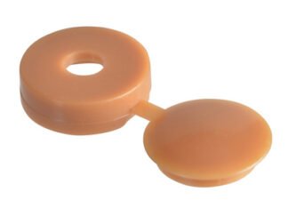 Forgefix Hinged Cover Cap Light Brown No.6-8 Bag 100 (5028485287421) FORHCC4M