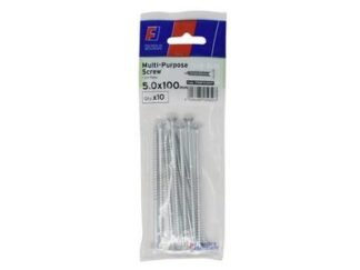 Forgefix Multi-Purpose Pozi Screw CSK ST ZP 5.0 x 100mm ForgePack 10 (5028485259503) FORFPMS5100Z