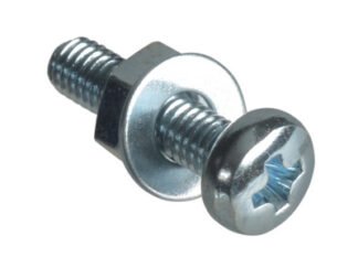 Forgefix Machine Screw Pozi Compatible Pan Head ZP M3 x 12mm Forge Pack 25 (5028485166900) FORFPMSPH312