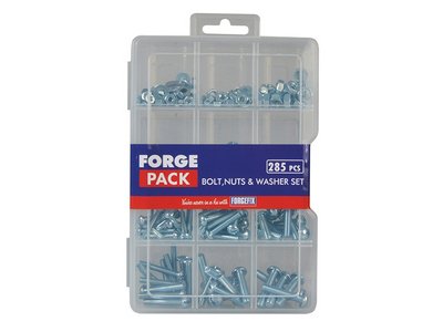 Forgefix Hexagon Bolt Nut & Washer Kit ForgePack 285 Piece (5028485168379) FORFPNWSET
