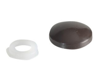 Forgefix Domed Cover Cap Dark Brown No. 6-8 ForgePack 20 (5028485168249) FORFPPDT1