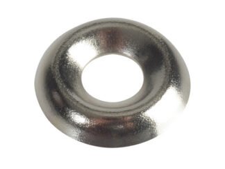 Forgefix Screw Cup Washers Nickle Plated No.8 Forge Pack 20 (5028485168225) FORFPSCW8N