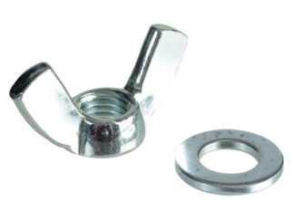 Forgefix Wing Nut & Washers ZP M12 Forge Pack 4 (5028485167839) FORFPWING12