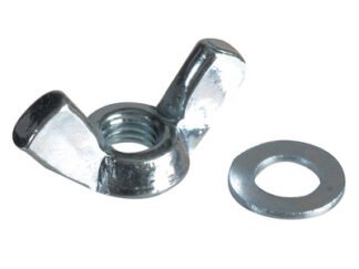 Forgefix Wing Nut & Washers ZP M5 Forge Pack 12 (5028485167792) FORFPWING5