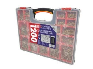 Forgefix Organiser Pro Multi-Purpose Wood Screw Kit, 1200 Piece (5028485236276) FORMPS1200Y