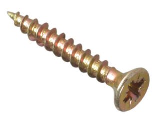 Forgefix Multi-Purpose Pozi Compatible Screw CSK ST ZYP 3.0 x 25mm Box 200 (5028485992097) FORMPS325Y