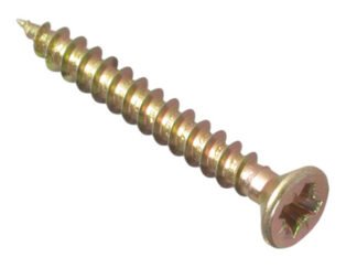 Forgefix Multi-Purpose Pozi Compatible Screw CSK ST ZYP 3.5 x 35mm Box 200 (5028485992257) FORMPS3535Y