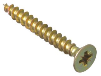 Forgefix Multi-Purpose Pozi Compatible Screw CSK ST ZYP 6.0 x 40mm Box 200 (5028485993056) FORMPS640Y