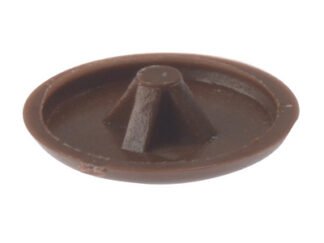 Forgefix Pozi Compatible Cover Cap Dark Brown No.6-8 Bag 100 (5028485058403) FORPCC1M