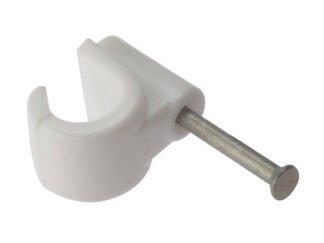 Forgefix Pipe Clip with Masonry Nail 11mm Box 100 (5060481990233) FORPCMN11