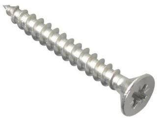 Forgefix Multi-Purpose Pozi Compatible Screw CSK ST S/Steel 5.0 x 40mm Box 200 (5028485013341) FORPOZI540S
