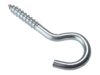 Forgefix Screw Hook ZP 80 x 12Ga Bag 10 (5028485031116) FORSH8012M