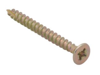 Forgefix Spectre™ PZ Compatible Wood Screw CSK ZYP 4.0 x 40mm Tub 1200 (5028485242840) FORSP440YT