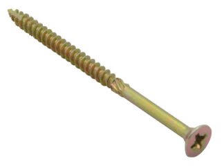 Forgefix Spectre™ PZ Compatible Wood Screw CSK ZYP 6.0 x 100mm Box 100 (5028485191865) FORSPE6100Y