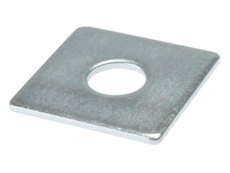 Forgefix Square Plate Washer ZP 50 x 50 x 10mm Bag 10 (5028485053903) FORSQPL5010M