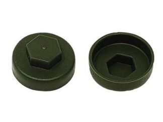 Forgefix TechFast Cover Cap Olive Green 16mm (Pack 100) (5028485198406) FORTFCC16OG