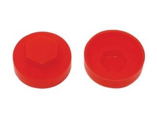 Forgefix TechFast Cover Cap Poppy Red 16mm (Pack 100) (5028485198420) FORTFCC16PR