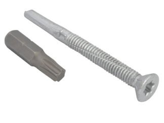 Forgefix TechFast Roofing Screw Timber - Steel Heavy Section 5.5 x 60mm Pack 100 (5028485100546) FORTFCH5560