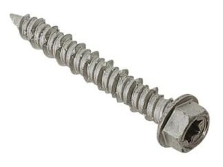 Forgefix TechFast Masonry Screw TORX® Compatible Hex 6.3 x 45mm (Box 100) (5028485196389) FORTFMH6345