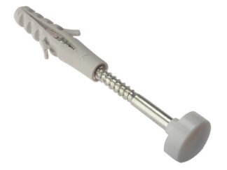 Forgefix W.C. Fixing Kit White Cap M6 x 80mm (1 Pair) (5028485524007) FORWCFK680