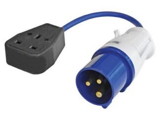 Faithfull Fly Lead 240V 3-Pin Plug to 240V 3-Pin Socket & 35cm Lead (5023969277523) FPPFLYLEAD