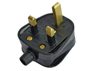 Faithfull Black Plug 13A (5060038161123) FPPPLUG13R