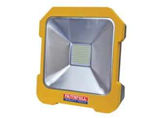 Faithfull SMD LED Task Light with Power Take Off 20W 110V (5023969311333) FPPSLTL20L