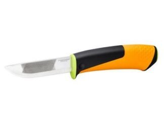 Fiskars Heavy-Duty Knife with Sharpener (6411501560186) FSK1023619 *Restrictions - See Description*