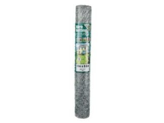 Gardman Galvanised Wire Netting 25mm² Hexagon, 10 x 0.9m (5024160500557) GDM50055