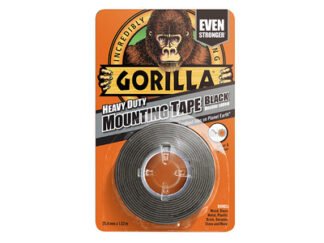 Gorilla Glue Gorilla Heavy-Duty Mounting Tape 25.4mm x 1.52m Black (5704947003562) GRGHDMT