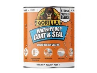 Gorilla Glue Waterproof Coat & Seal Liquid Rubber Coating White 946ml (5704947012014) GRGPSPWH946