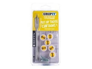 Gripit Curtain Kit, Clam Pack (5060434881328) GRPCURTKIT