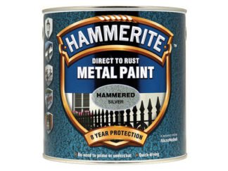 Hammerite Direct to Rust Hammered Finish Metal Paint Silver 2.5 Litre (5011867203041) HMMHFSG25L