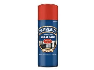 Hammerite Direct to Rust Smooth Finish  Red 400ml (5011867221137) HMMSFRAERO *Restrictions - See Description*